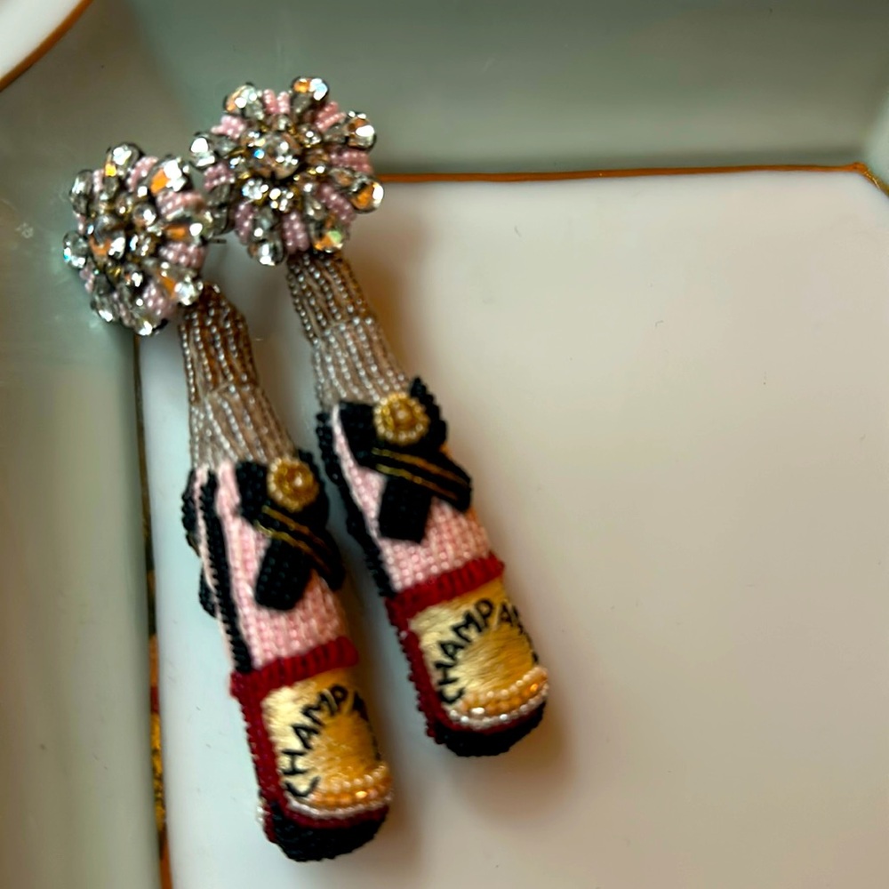 Mignonne Gavigan Champagne earrings